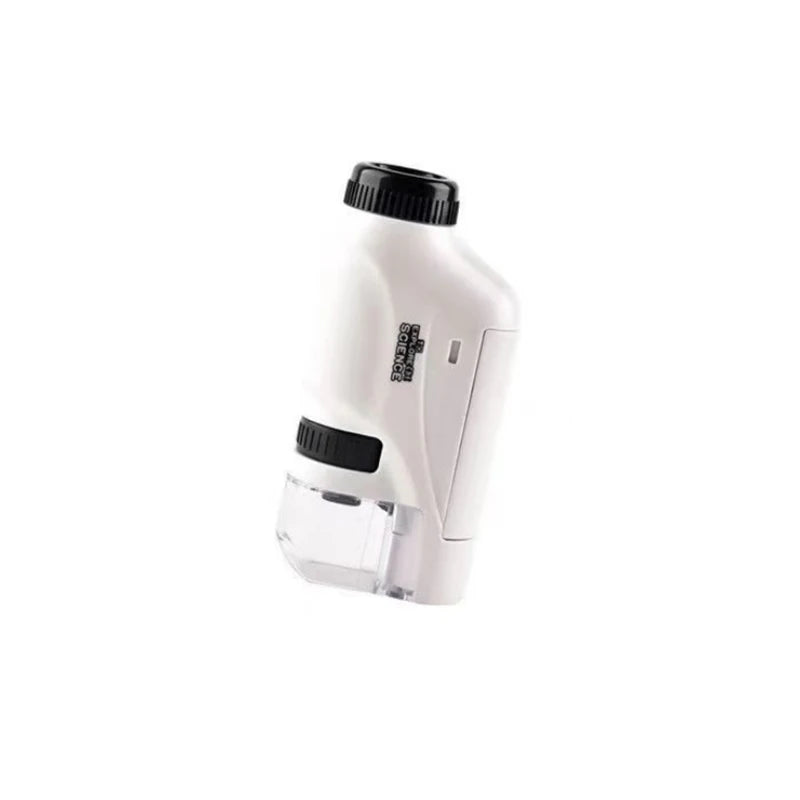 Handheld Microscope Kit for Kids – 60x 120x with LED Light for Home and School