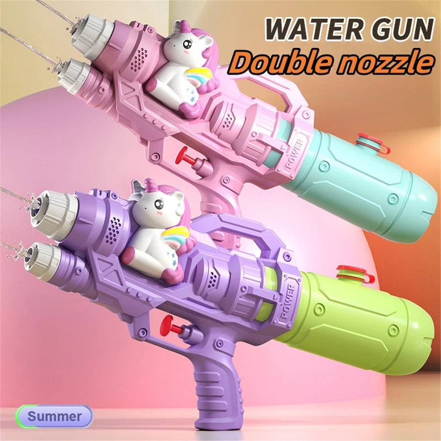 Dinosaurs, Ducks, Sharks Twin Sprinkler Water Gun Toys – Family Pool and Beach Fun