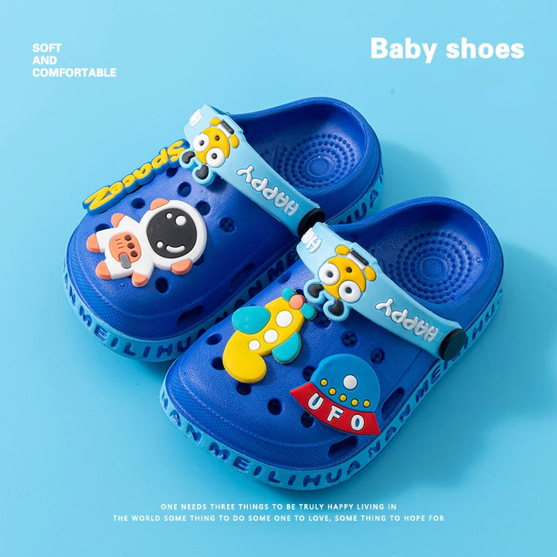 EVA Ultra-Light Boys’ & Girls’ Baby and Toddler Anti-Slip Hole Shoes – Children’s Astronaut UFO Sandals & Slippers