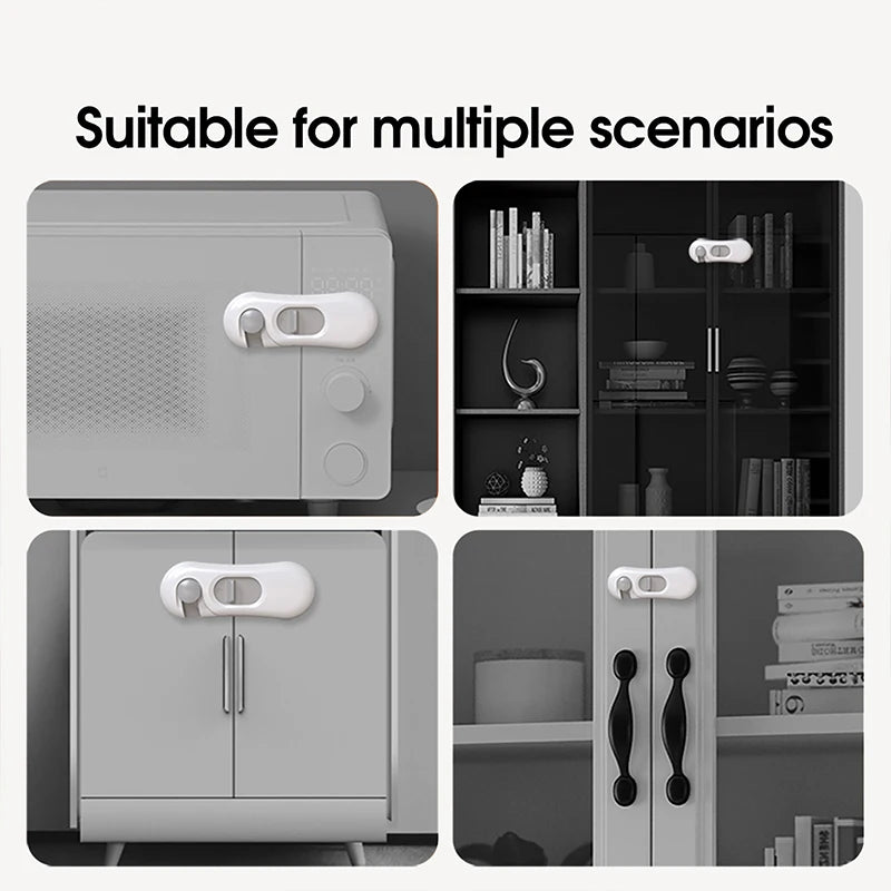 1Pc Home Refrigerator Lock Fridge Freezer Door Catch Lock Toddler Kids Child Cabinet Safety Lock for Baby Safety Child Lock
