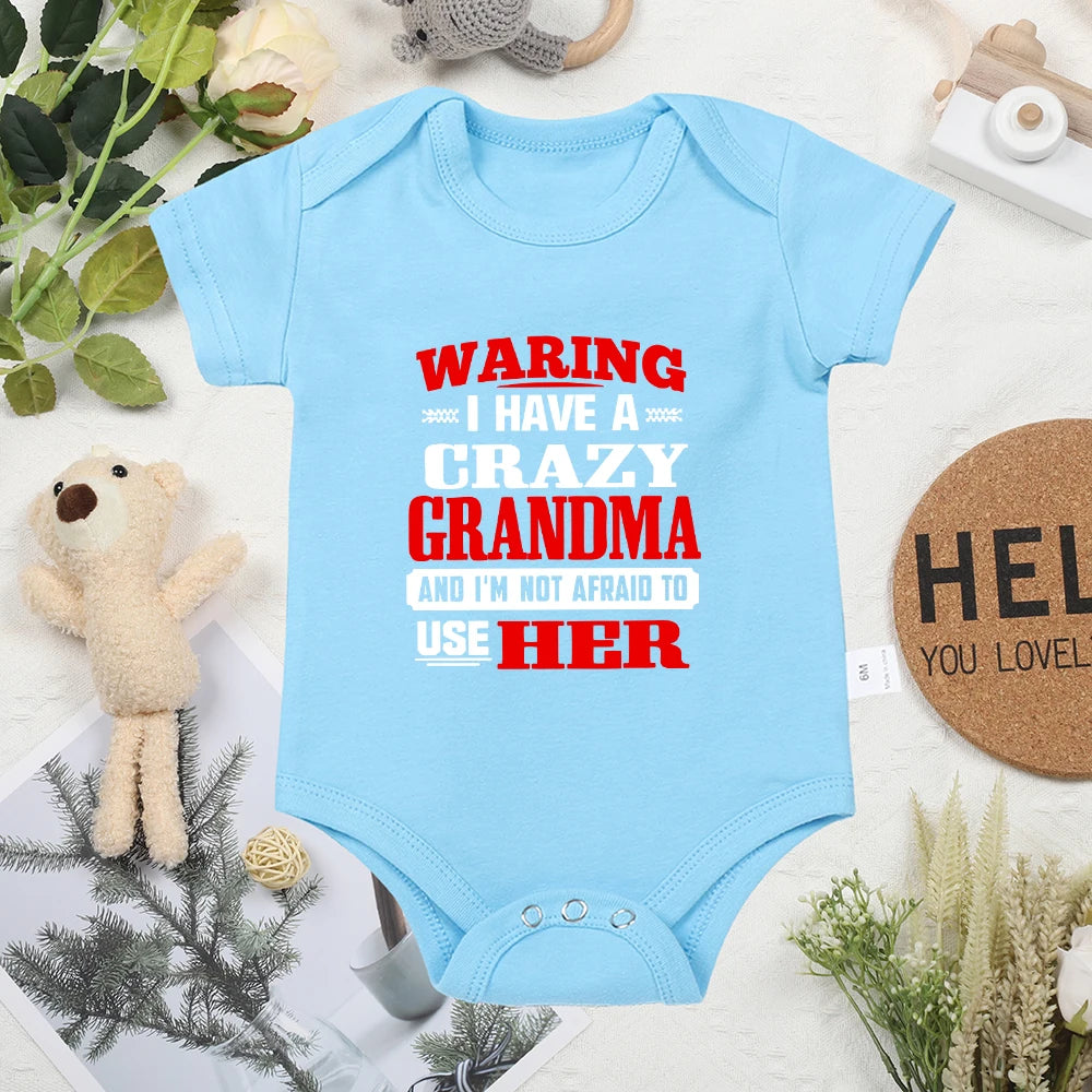 Summer Toddler Bodysuit – Funny Letter Print Baby Boy Outfit, Trendy & Comfy Cotton Infant Onesie