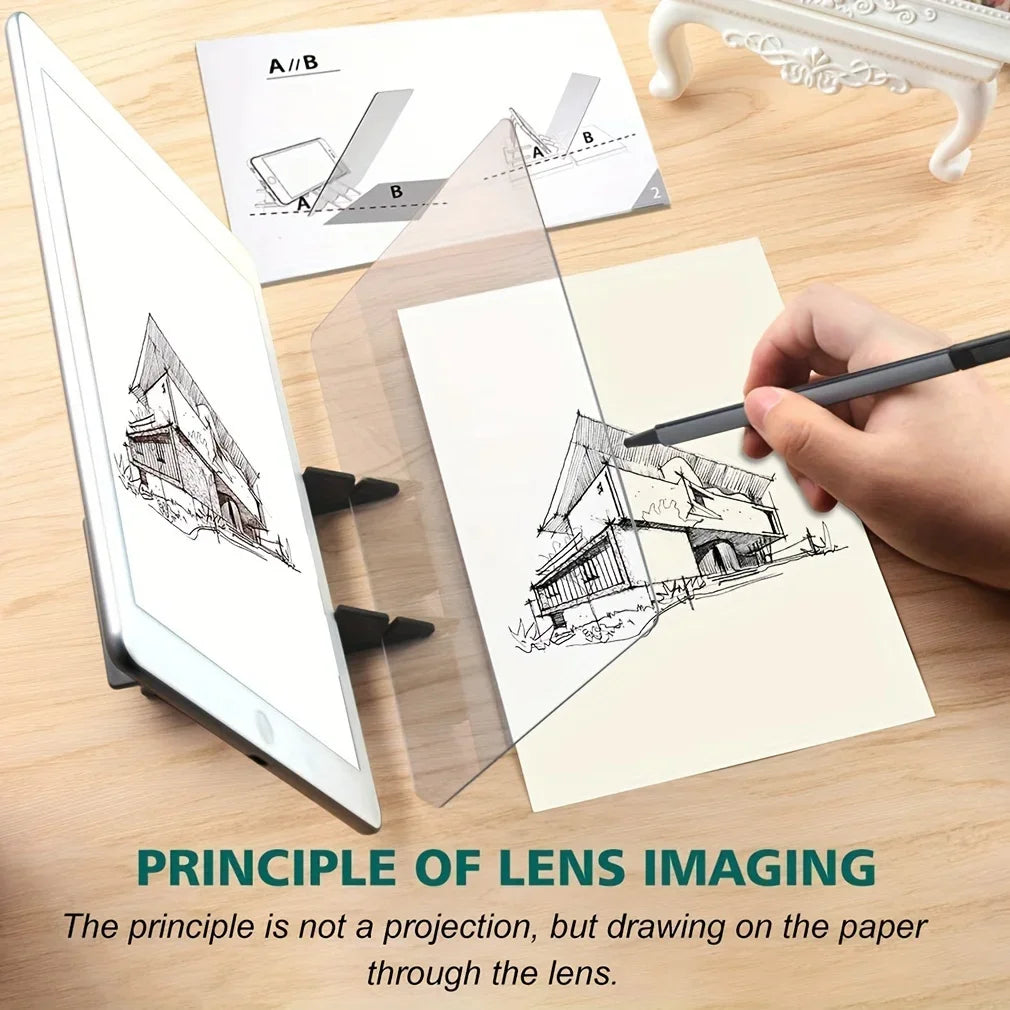 Optical Clear Drawing Board – Portable Tracing and Image Drawing Projector for Tracing and Painting