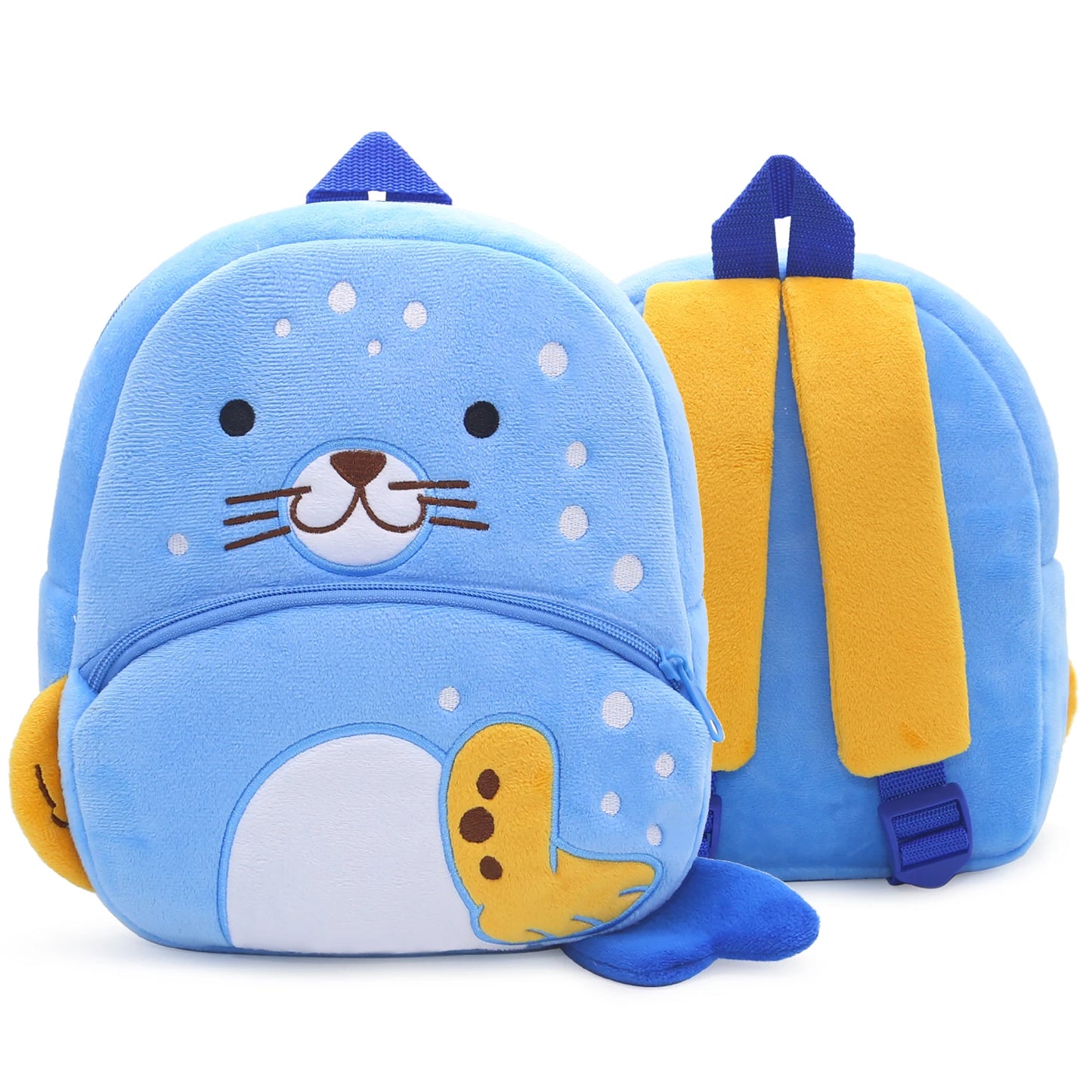 Cute Cartoon Animal School Bags – Plush Backpack for Kindergarten Kids, Boys & Girls - Kidzy Market