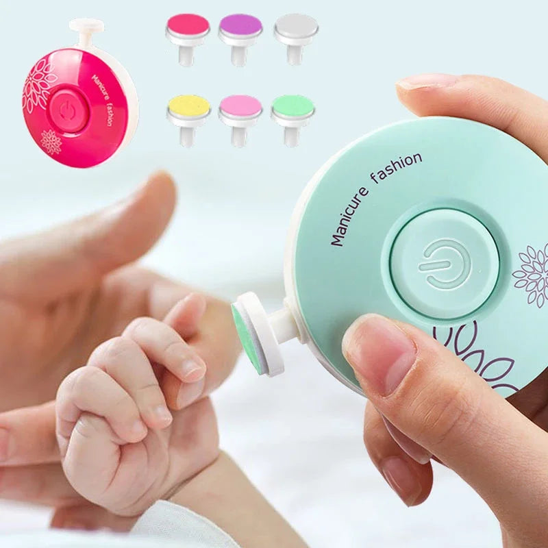 Electric Baby Nail Trimmer Kid Nail Polisher Tool Infant Manicure Scissors Baby Hygiene Kit Nail Clipper Cutter for Newborn