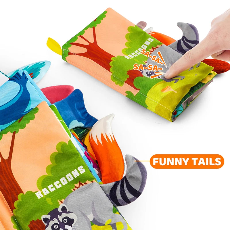 Baby Books Toys - 3PCS Touch and Feel Cloth Crinkle Soft Books for 0-6 Months, Toys for Infant Newborn (0-18 Months)