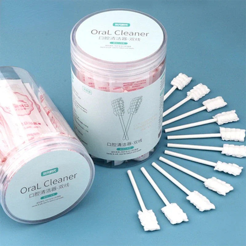 Baby Oral Disposable Cleaner - Newborn Milk Teeth Gauze Toothbrush & Tongue Washing Artifact