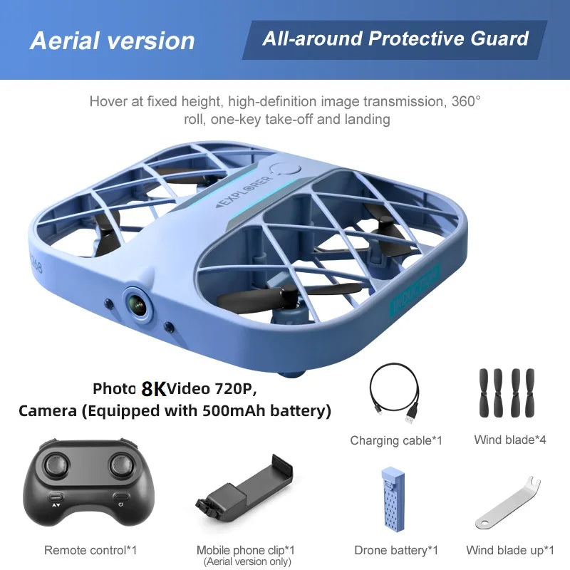 JJRC H107 Mini Drone – 8K/4K Quadcopter with Real-Time Transmission Camera