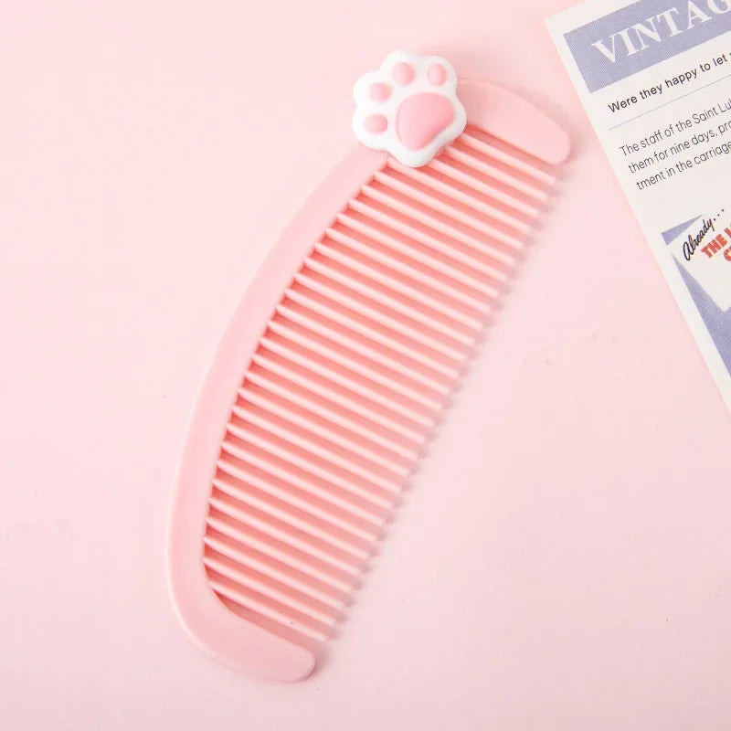 Cartoon Mini Crescent Comb - Cute Children’s Small Comb for Students - Portable Plastic Hairdressing Comb - Small Gift