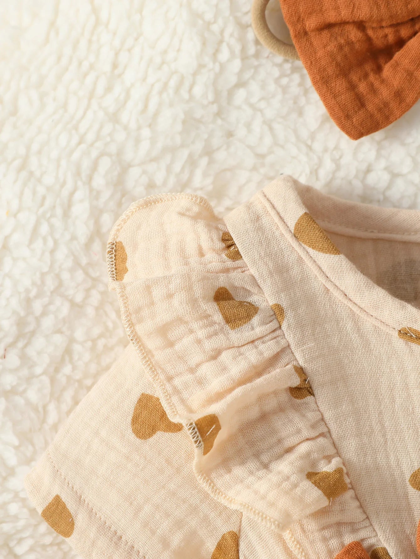 Baby Girl Summer Jumpsuit – Short Sleeve Heart Print Romper with Bow & Headband (Newborn-9M, 2024 Streetwear)