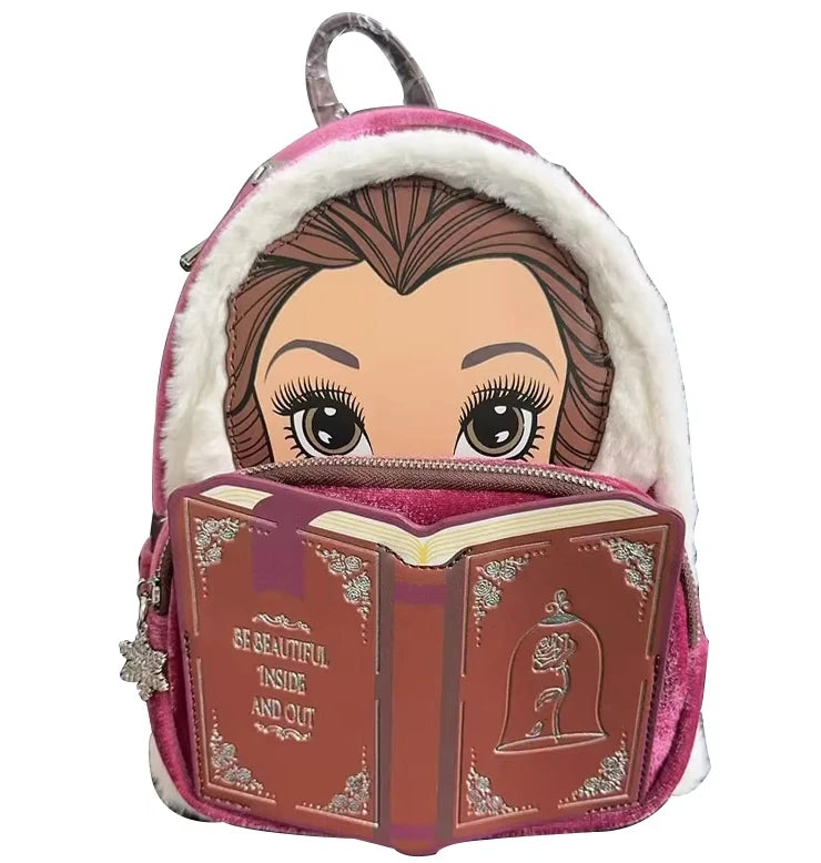 Disney Stitch Plush Mini Backpack – Cute Anime Shoulder Bag for Girls and Kids