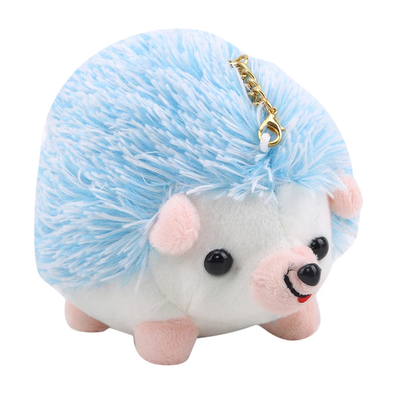 Cute Hedgehog Plush Keychain, Cartoon Car Keyring and Bag Accessory for Girls and Women