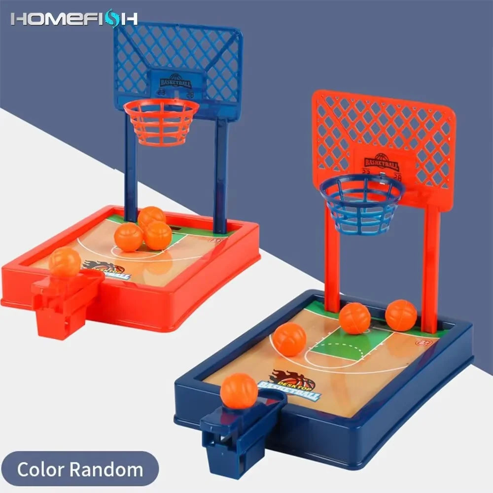 Mini Basketball Machine - Desktop Portable Travel or Office Game Set - Indoor/Outdoor Fun Toy - Christmas Gift