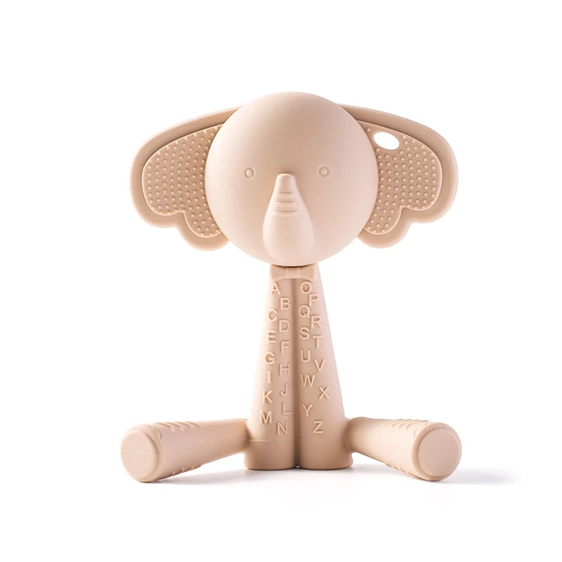 1PC Baby Silicone Teether Toys - Food-Grade Animal Grip Teething Toy for Newborn, Soothing Tooth Relief, Teething Gift
