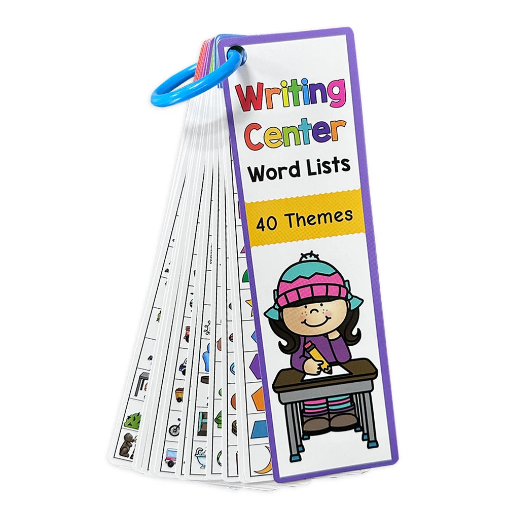 Montessori English Word List Cards – ESL Teaching Materials for Sight Words and Vocabulary Building for Kids with Autism