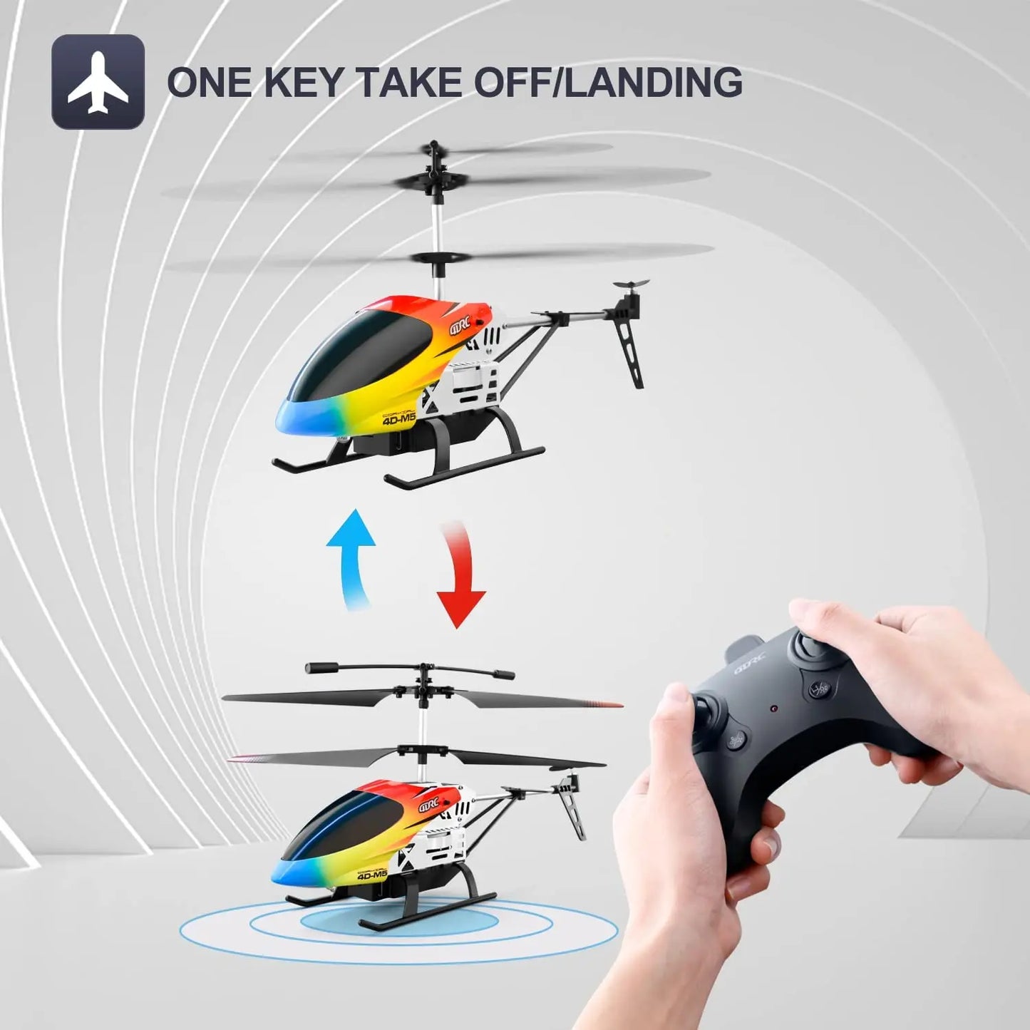 4DRC M5 RC Helicopter – 3.5 Channel Gyro Altitude Hold Indoor Flying Toy for Kids