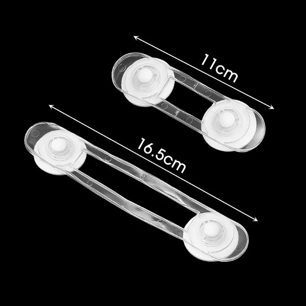 5Pcs Furniture Accessory Child Safety Lock Fridge Cabinet Door Transparent Drawer Fixed Locks ABS Plastic Portable