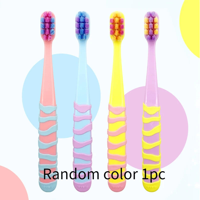Children's Cartoon Cat Toothbrush, Super Soft Bristles, High Quality Training Toothbrush for 1-6Y Kids Dental Care
