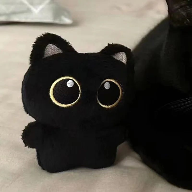 Cute Black Cat Plush Toy, Small Pendant Pillow Cushion for Boys and Girls Gift