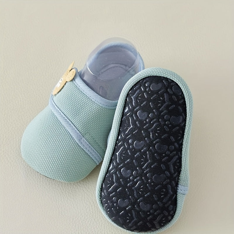 Non-Slip Soft Sole Youngsters & Toddlers Floor Socks - Cute Bear Design | Breathable Knit for Boys & Girls | Perfect for First Steps