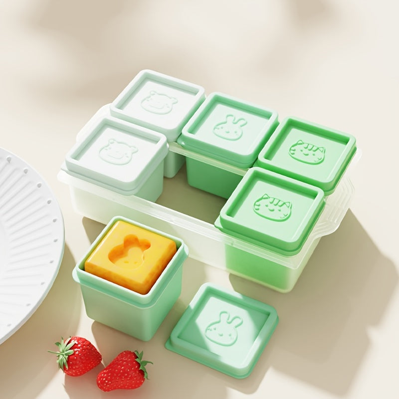 6-Pack BPA-Free Silicone Food Storage Containers with Clip-On Lids – Shatterproof & Freezer-Safe Meal Prep Boxes for Baby Food, Snacks & Purees