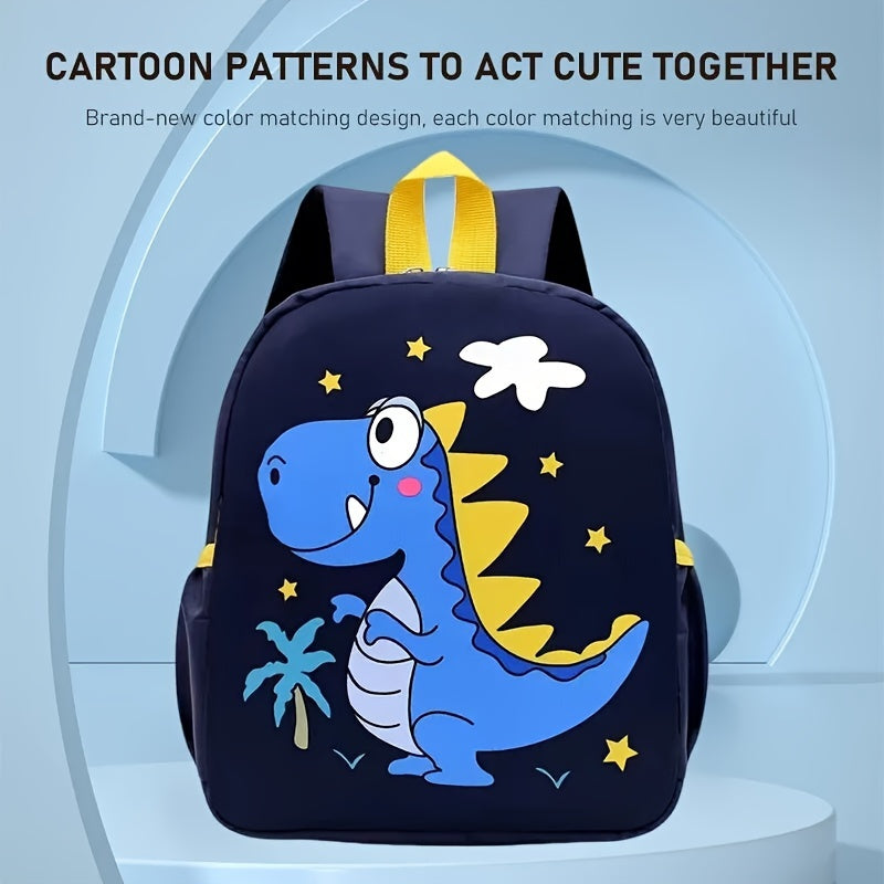 1PC Cartoon Animal Print Backpack – New School Bag for Boys and Girls, Fun & Stylish Design - Kidzy Market