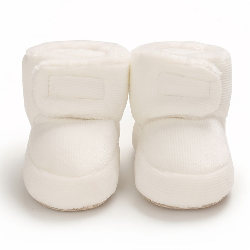 Toddler Baby Girls Booties High-Top Slippers Indoor Crib First Walker Shoes for Winter