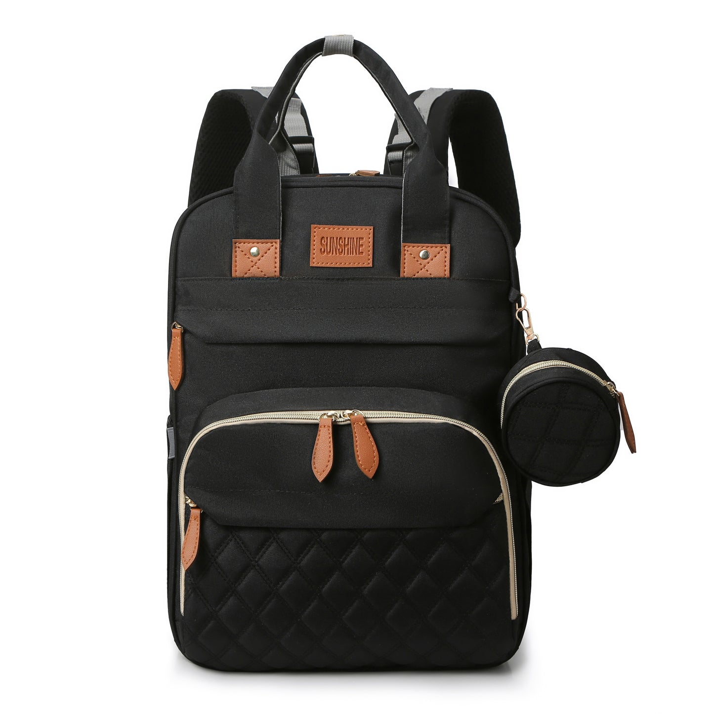 Lamroro Diaper Bag Backpack with Changing Pad – Multi-Functional Travel Baby Bag with USB Charging Port, Waterproof Polyester, Zipper Closure & Utility Pockets – Perfect for Parents, Preschool & Travel - Kidzy Market