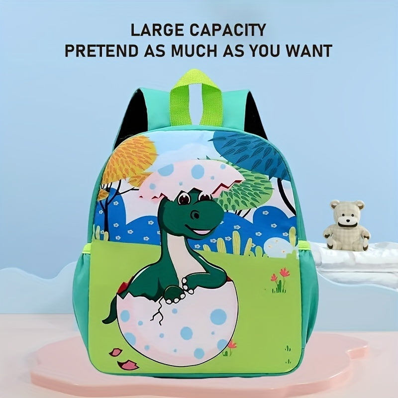 1PC Cartoon Animal Print Backpack – New School Bag for Boys and Girls, Fun & Stylish Design - Kidzy Market