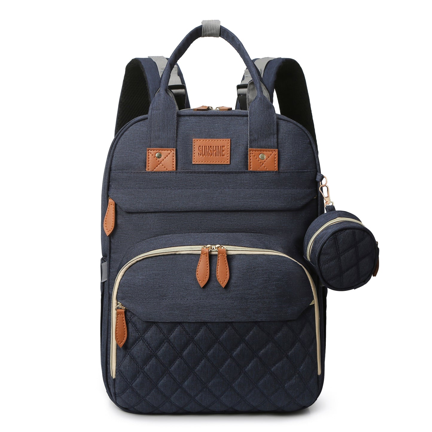 Lamroro Diaper Bag Backpack with Changing Pad – Multi-Functional Travel Baby Bag with USB Charging Port, Waterproof Polyester, Zipper Closure & Utility Pockets – Perfect for Parents, Preschool & Travel - Kidzy Market