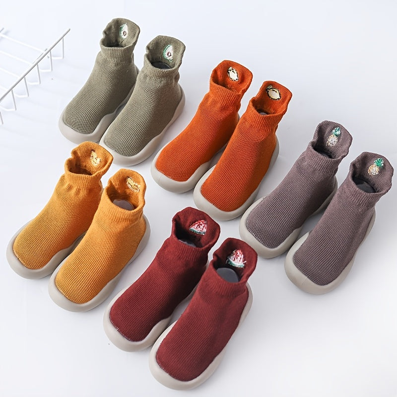 Non-Slip Fruit Print Toddler Baby Socks - Comfortable & Cute Socks for Toddlers