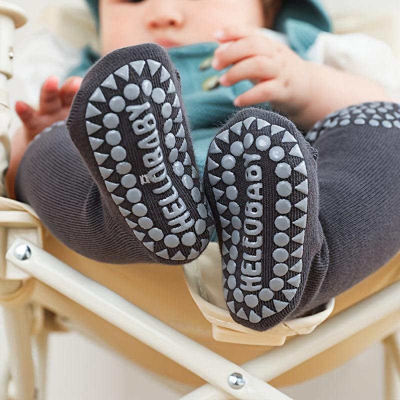 1 Pair Baby Socks - Winter Cartoon Animal Graphic Anti-Slip Stockings for Babies