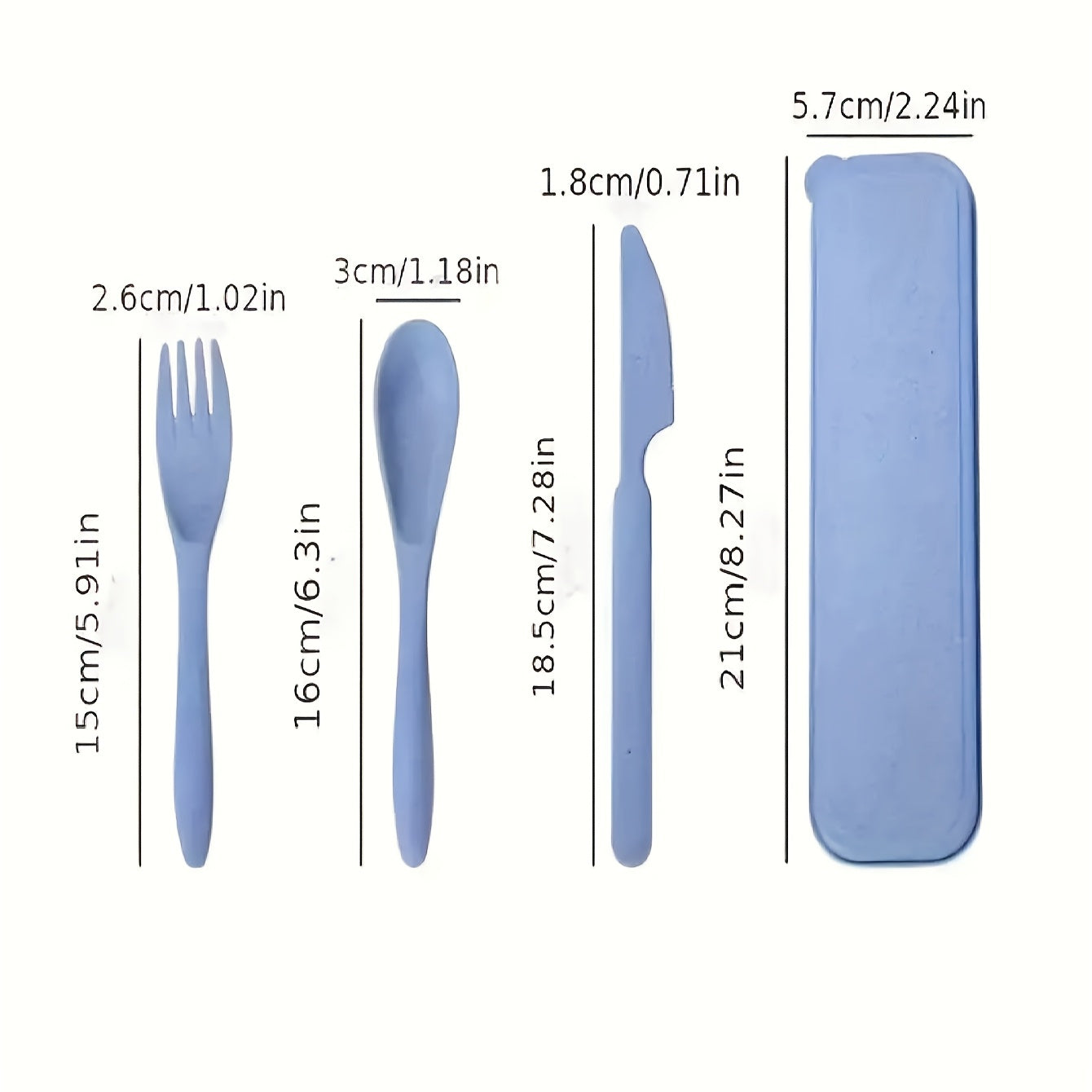 3PCS Portable Cutlery Set – Compact Knife, Fork & Spoon Combo, Lightweight & Travel-Friendly, Perfect for Students & Everyday Use