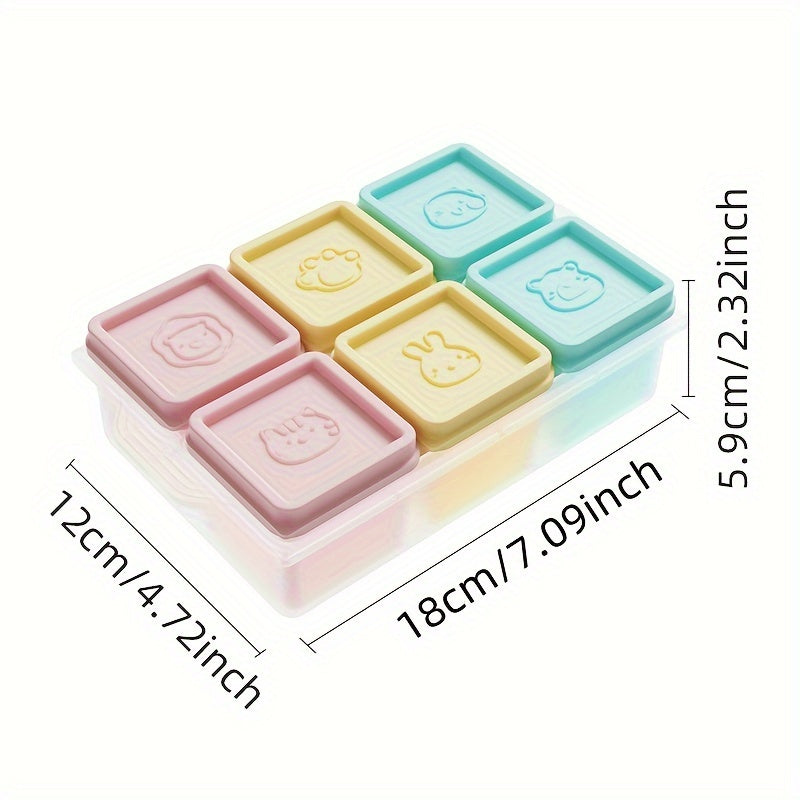 6-Pack BPA-Free Silicone Food Storage Containers with Clip-On Lids – Shatterproof & Freezer-Safe Meal Prep Boxes for Baby Food, Snacks & Purees