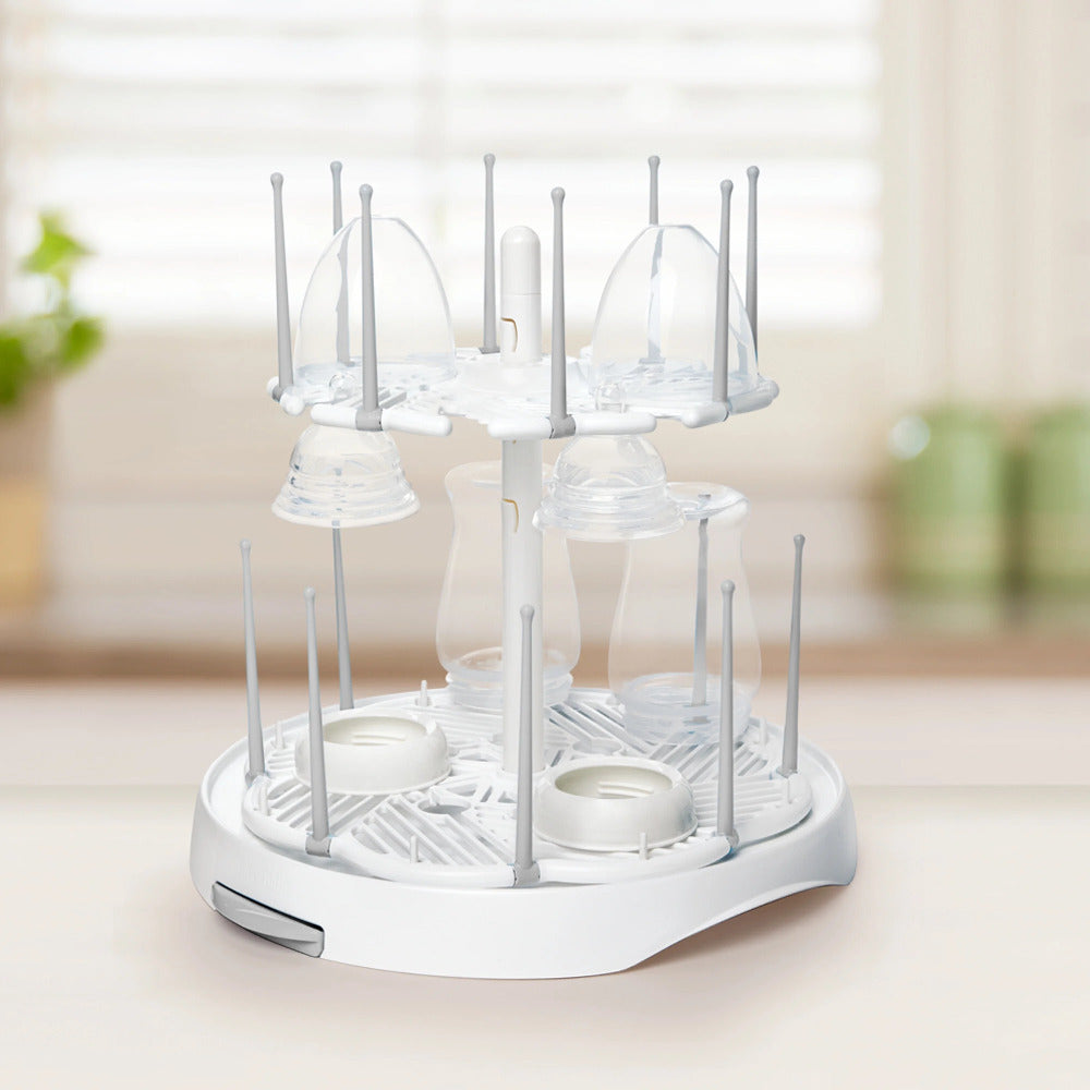 Baby Bottles and Accessories Drying Rack – Large Capacity, White