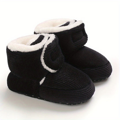 Toddler Baby Girls Booties High-Top Slippers Indoor Crib First Walker Shoes for Winter
