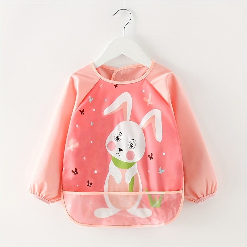 Waterproof Cover-Up Eating Bib – Reversible Wear Bib Apron for Mess-Free Home Feeding - Kidzy Market