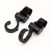 2-Pack 360° Rotating Stroller Hooks – Universal Pram Bag Hangers, Polycarbonate (PC)