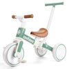 5-in-1 Toddler Balance Bike & Tricycle — Convertible Ride-On with Removable Pedals & Push Handle, Ages 2+, Green