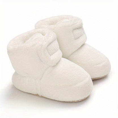 Toddler Baby Girls Booties High-Top Slippers Indoor Crib First Walker Shoes for Winter
