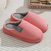 Women's Plush Slip-On Winter Slippers - Soft Fabric Upper, Non-Slip Rubber Sole, Hand-Washable Indoor House Shoes