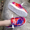 Girls' Colorful Butterfly Loafers — Non-Slip Fabric Slip-On Casual Walking Shoes for Kids