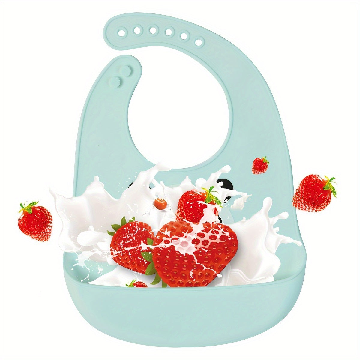 Adjustable Silicone Baby Bibs with Pocket – Waterproof, BPA-Free, Easy to Clean & Dishwasher Safe – Cute Panda & Rabbit Designs for 0-3 Years - Kidzy Market
