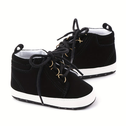 Spring and Autumn Men's High-Top Children's Shoes Soft-Soled Anti-Slip Toddler Baby Shoes