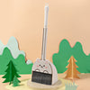 Cute Bear & Frog Mini Broom and Dustpan Set — Soft Bristle Compact Cleaner for Small Spaces, Bathroom & RV