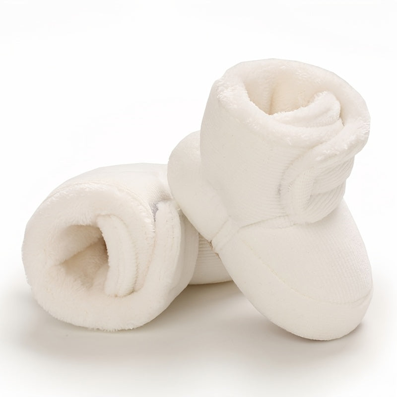 Toddler Baby Girls Booties High-Top Slippers Indoor Crib First Walker Shoes for Winter
