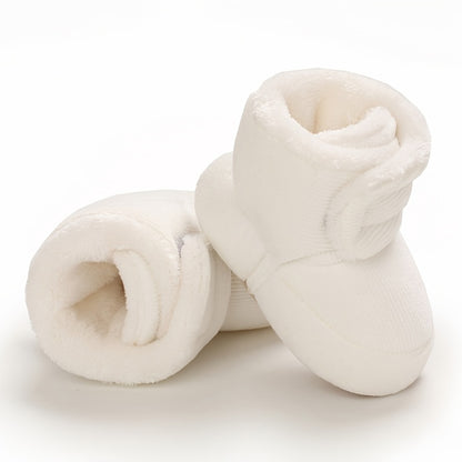 Toddler Baby Girls Booties High-Top Slippers Indoor Crib First Walker Shoes for Winter