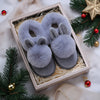 Cozy Rabbit-Ear Fleece Slippers for Couples — Unisex Indoor/Outdoor House Shoes with Thick EVA Sole, Lightweight