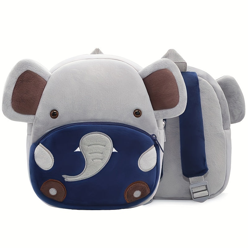 1PC Toddler Plush Cartoon Backpack – Cute & Lightweight Mini Travel Bag for Kids, Boys & Girls - Kidzy Market