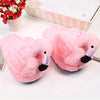 Flamingo Plush Slippers - Thick Fuzzy Non-Slip Indoor Slippers, Warm Cozy Home Shoes for Winter & Autumn