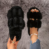 Women's Faux Fur Lined Slip-On Moccasins – All-Season Casual EVA Sole, Hand Washable (Black, Green, Purple, White)